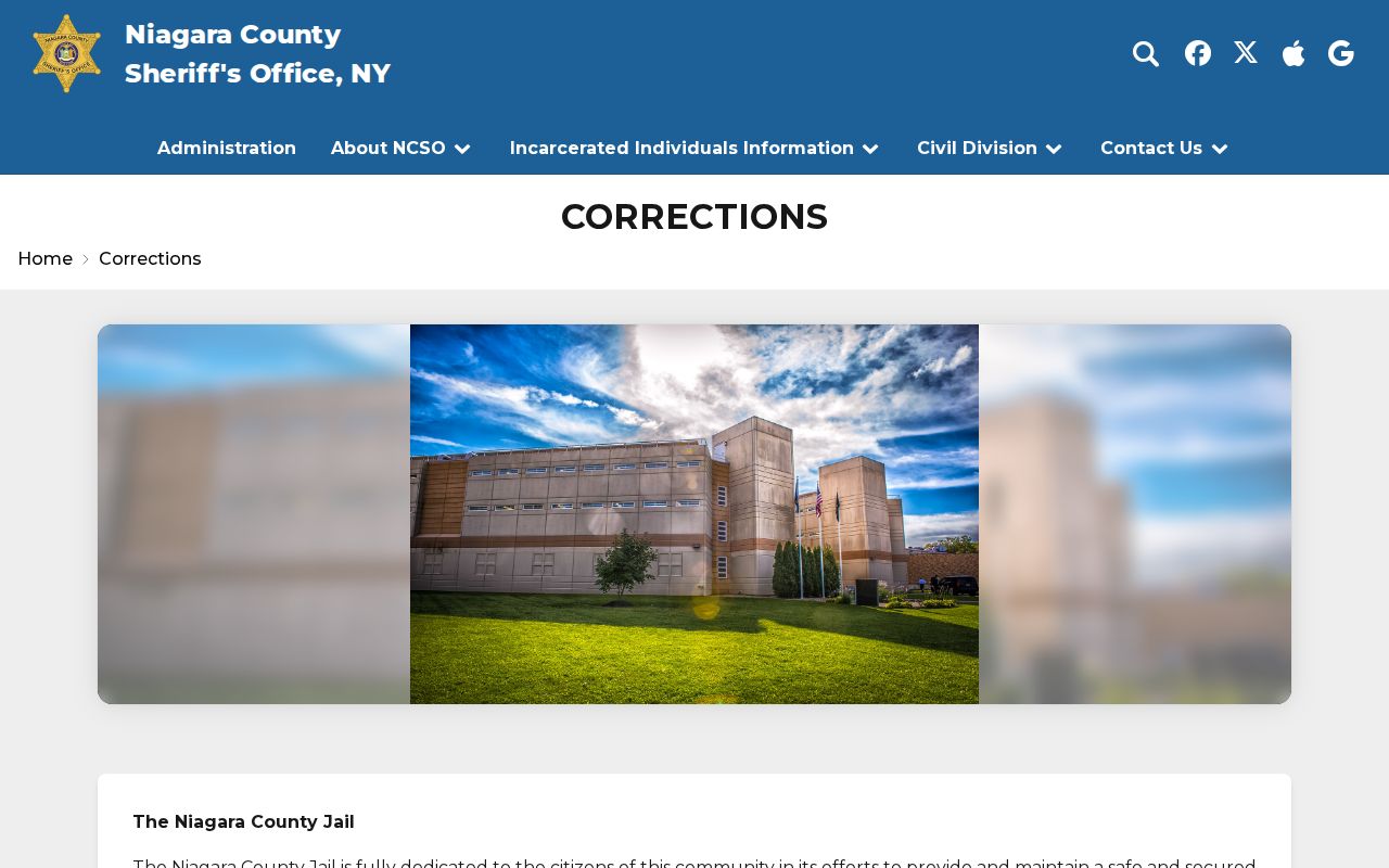 Niagara County arrest booking and corrections process