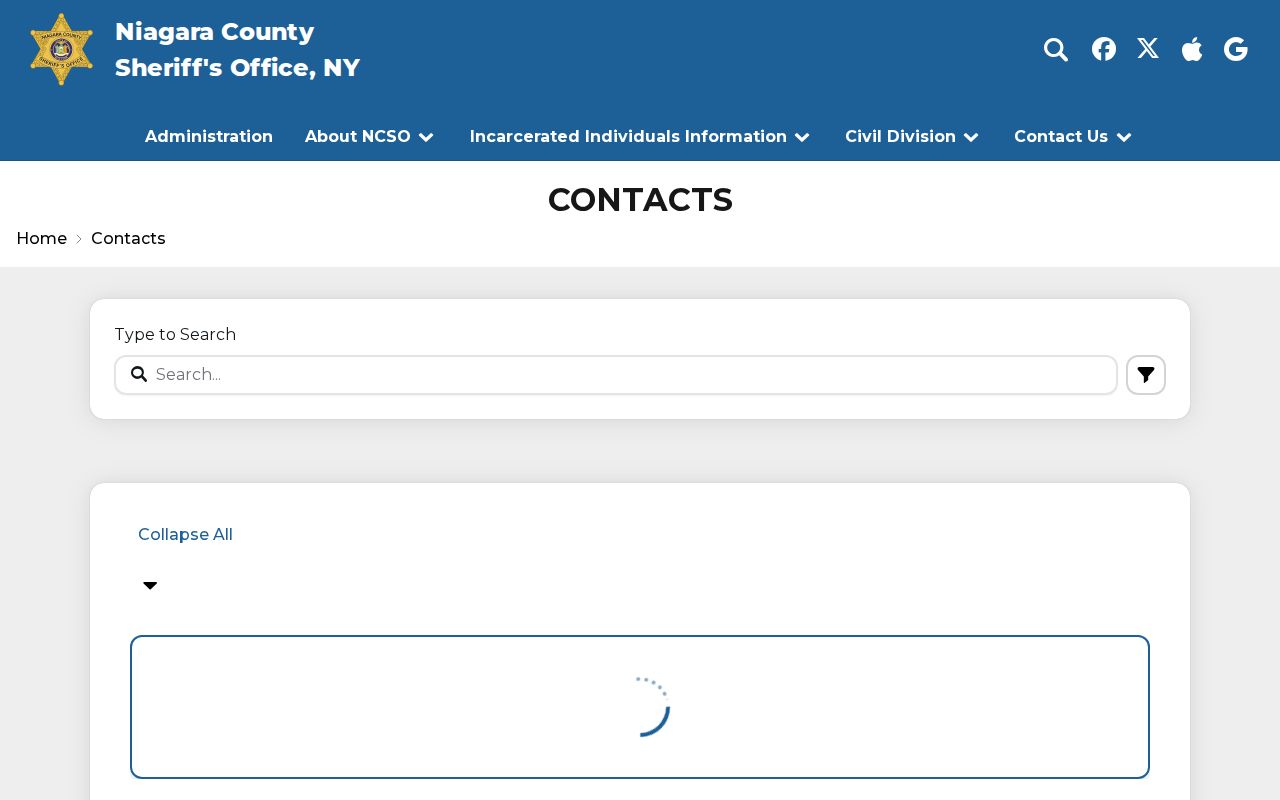 Niagara County arrest records and jail contacts