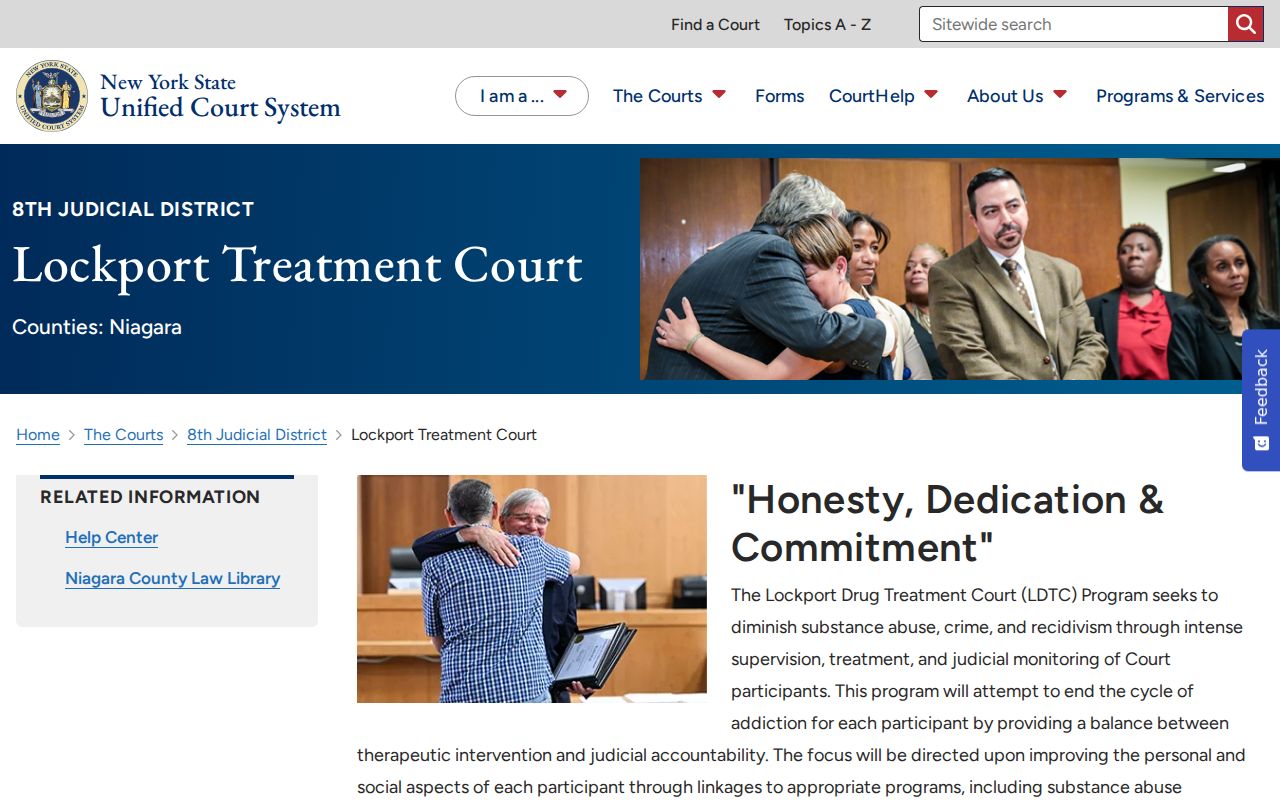 Lockport criminal records and the Lockport Treatment Court